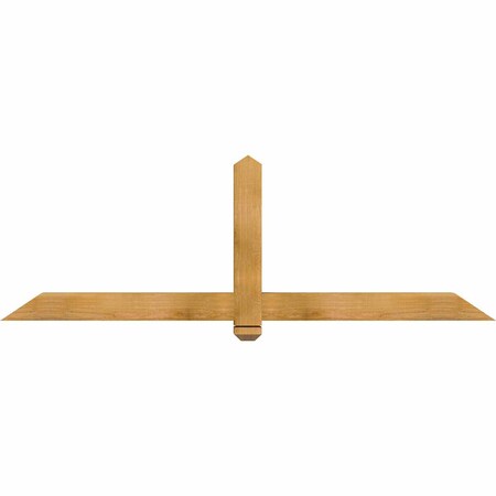 Ekena Millwork Eugene Rough Sawn Timber Gable Bracket, Western Red Cedar, 72"W x 24"H x 4"D x 4"F, 8/12 Pitch GBW072X24X0404EUG00RWR